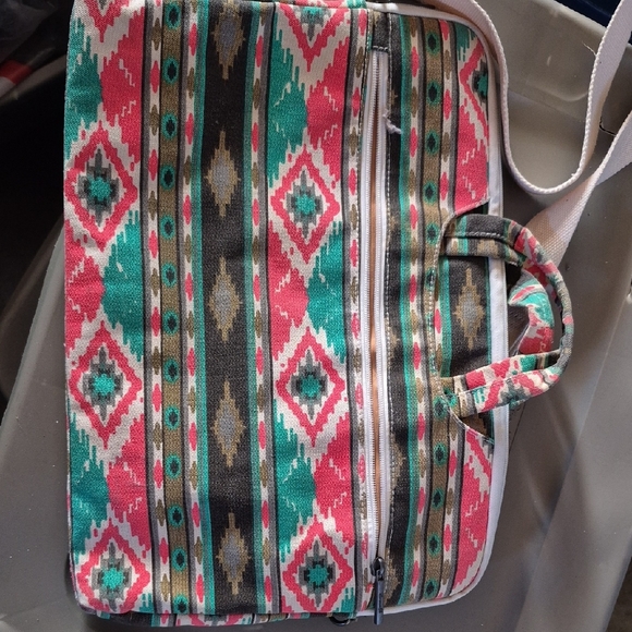 Colorful Geometric Patterned Bag - Picture 3 of 6